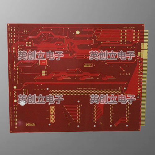 fr4红油白字6层沉金pcb